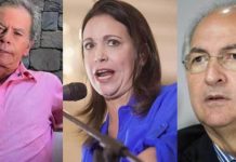 Machado, Ledezma y Arria solicitan a Guaidó cerrar diálogo de Noruega Machado Ledezma Arria