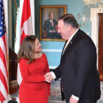 Canadá y USA comprometidos en restaurar la democracia en Venezuela Pompeo - Freeland meeting