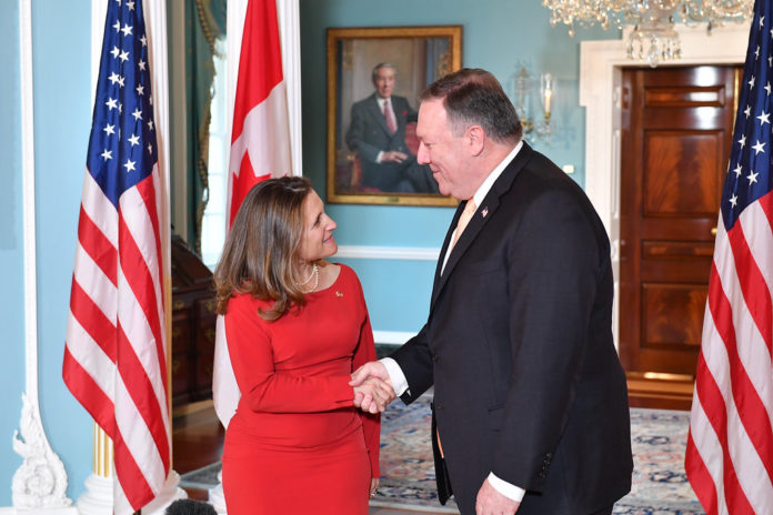 Pompeo - Freeland meeting